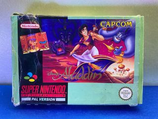 JUEGO PAL UKV SNES DISNEY ALADDIN COMPLETO