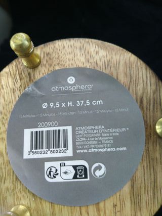 Grande Clessidra in Vetro e Legno cm 9,5x37,5