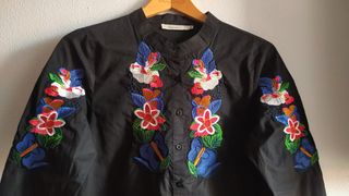 Camisa larga bordada Lamorena