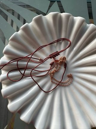 Collar Tous Cadena Ajustable Dorado y Marrón