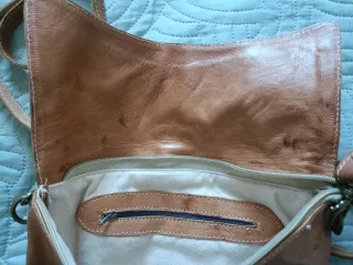 Bolso piel bandolera trenzado