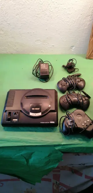Consola Sega Mega Drive 16-Bit Negra