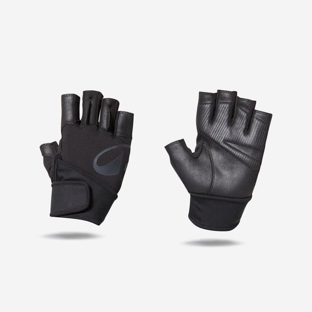 Guantes Musculación Negro Sujeción Muñeca Agarre