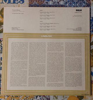 LP Albinoni Concerti Per Oboe Tosamo