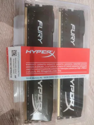 Memoria RAM HyperX Fury DDR3 16GB (2x8GB)