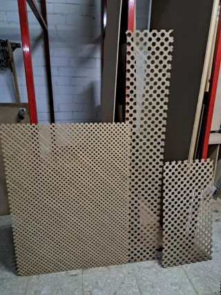 3 retales celosía madera decorativa