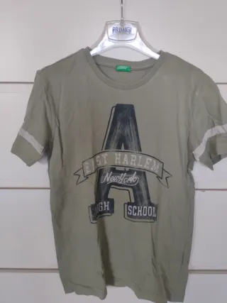 Maglietta Benetton verde 10 anni
