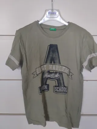 Maglietta Benetton verde 10 anni