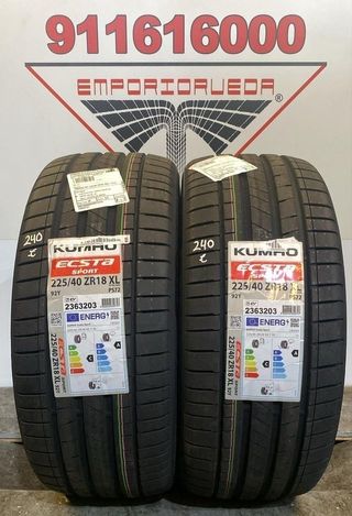 225 40 18 Y KUMHO RUEDA NUEVA YA MONTADA