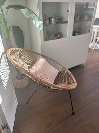 Silla Acapulco Mimbre Natural Boho