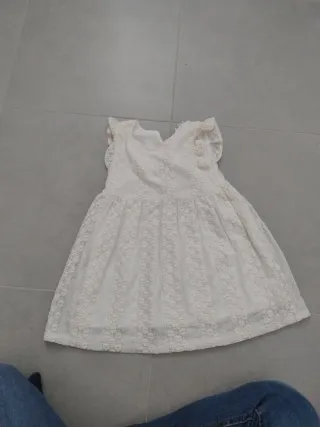 Vestitino bianco bambina taglia 104