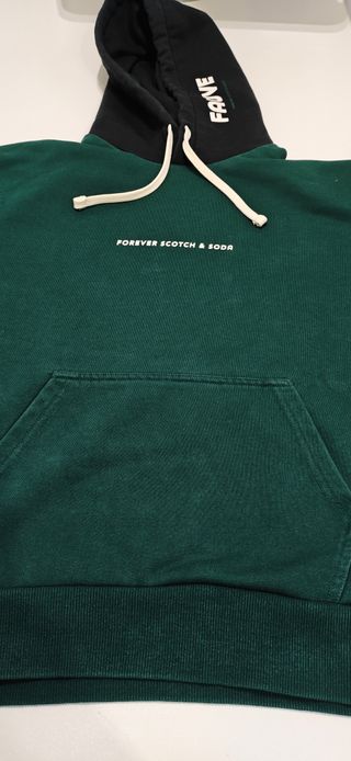 Sudadera Scotch & Soda Verde/Negra Talla S