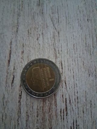 Moneda 2 Euros Beatriz Reina Países Bajos 2000