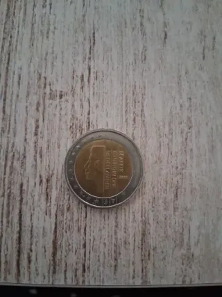 Moneda 2 Euros Beatriz Reina Países Bajos 2000