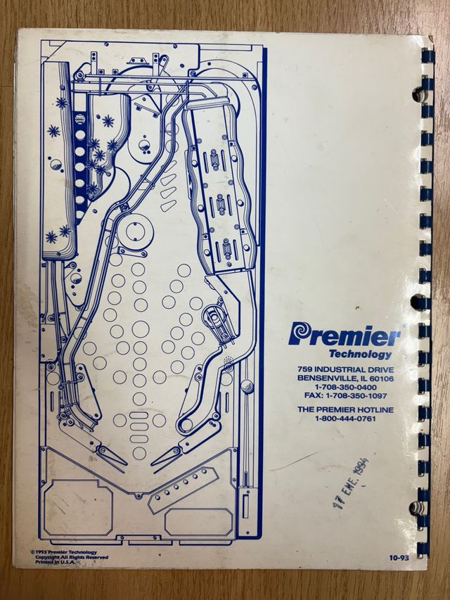 Manual Gottlieb Wipe Out Pinball