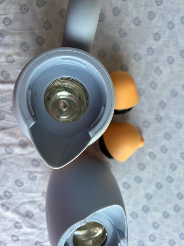 Set 2 termos azul y naranja