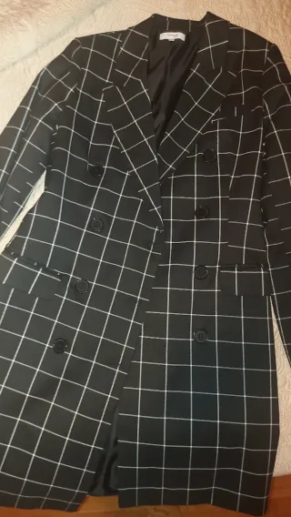 Vestido Chaqueta Cuadros Talla 38