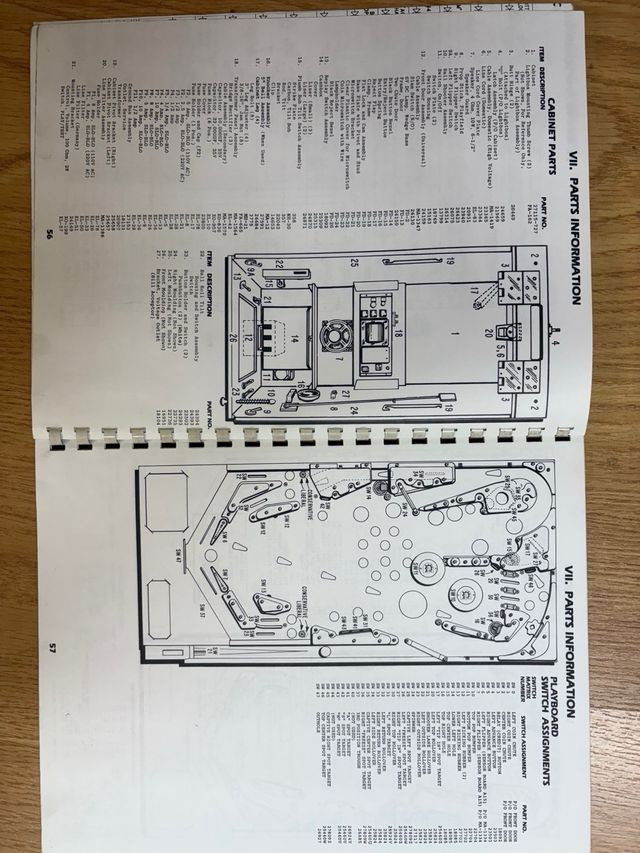 Manual Pinball HOOPS Gottlieb 1993