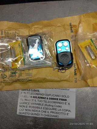Telecomandi per cancelli 2 pz