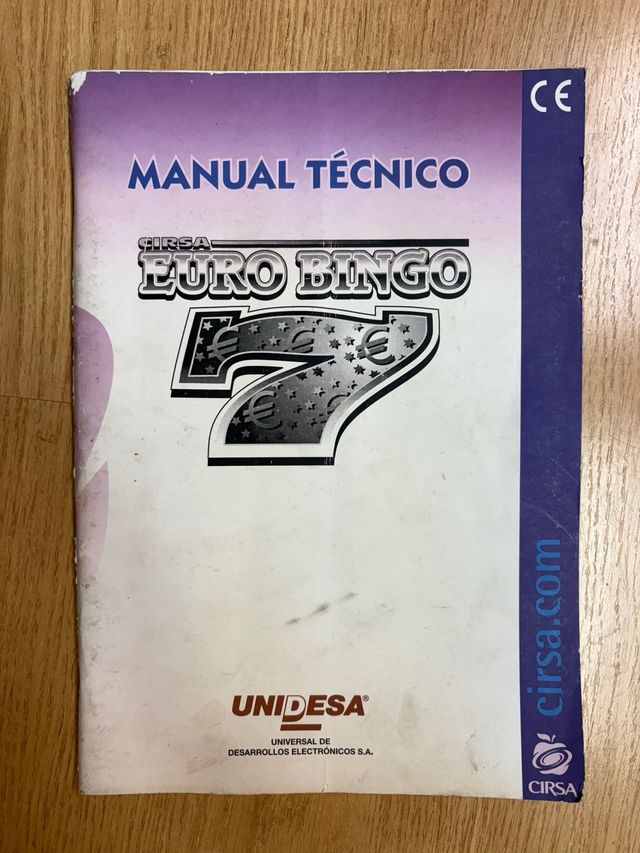 Manual Técnico Euro Bingo 7 CIRSA