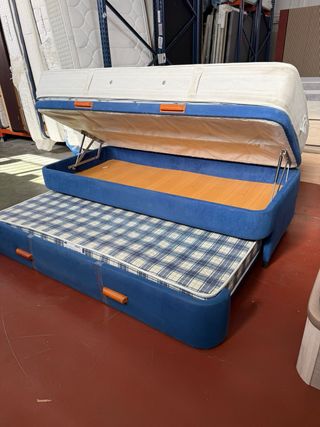 CANAPÉ Y COLCHON FLEX VISCO 
ARRASTRE 90x190