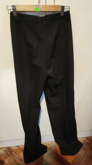 Pantalones traje Stradivarius negros