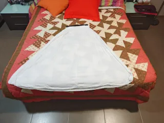 Falda larga blanca estilo ibicenco