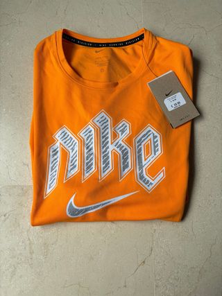 Camiseta Nike Running Hombre Talla M Naranja