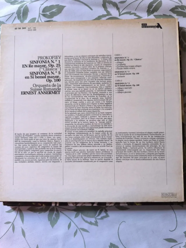 Prokofiev: 4 Sinfonías y Concierto no.3, vinilos