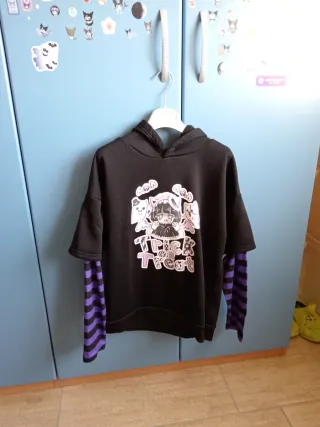 Felpa Halloween Nera Taglia M