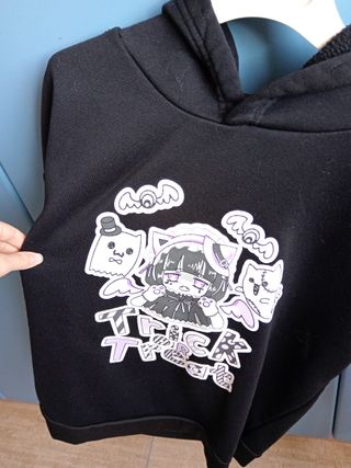 Felpa Halloween Nera Taglia M