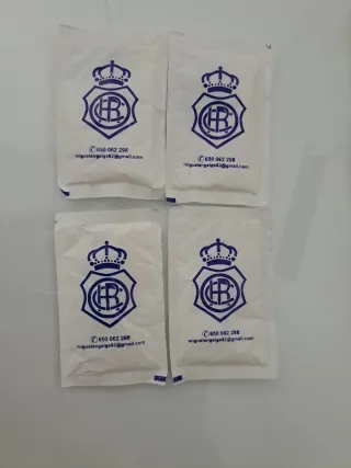 4, bustine di zucchero Real Club Recreativo De Huel