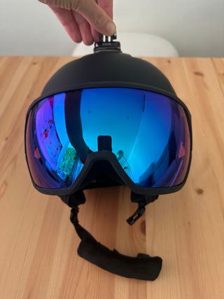 Casco de Snowboard Salomón con Visor Azul Hombre