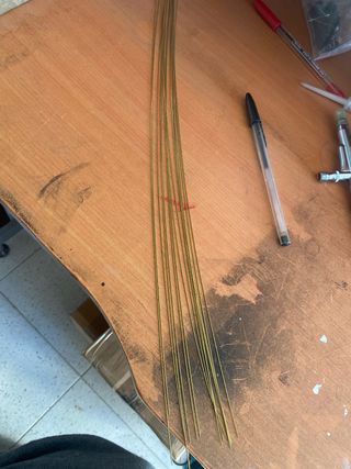 Lotto 15 Tondini Ottone 0,7mm Amati