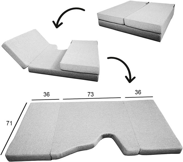 Colchón plegable cama delantera Trafic
