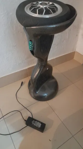 Patinete electrico Hoverboard Negro Fibra de Carbo