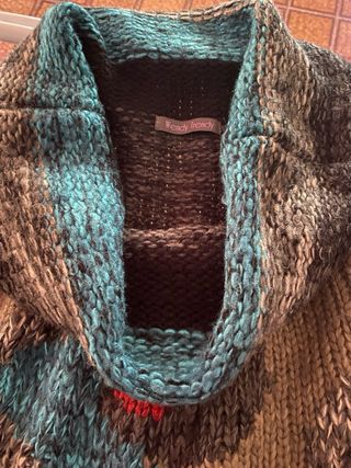 Abito smanicato misto lana