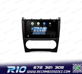 RADIO GPS ANDROID 13 PARA MERCEDES CLASE C W203 CLK W209 G W