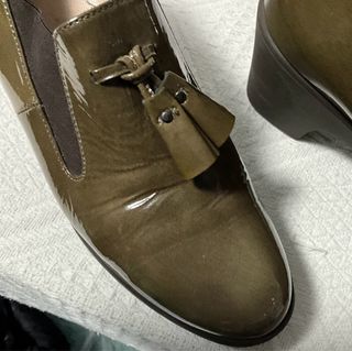 Zapatos charol verde talla 39.5