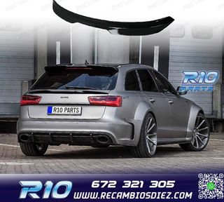 ALERON SPOILER AUDI A6 AVANT 11-18 NEGRO BRILLO