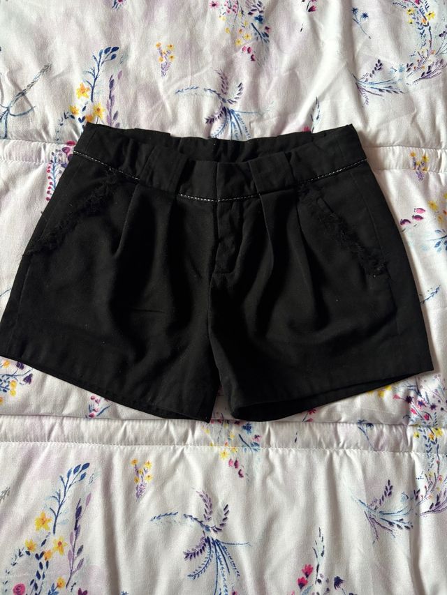 Pantalón corto niña negro