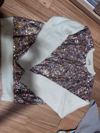 Jersey fiesta lentejuelas mujer