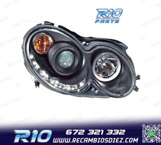 FAROS MERCEDES CLASE CLK W209 02-09 LUZ DIURNA FONDO NEGRO