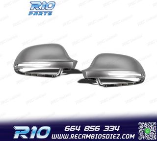 CARCASAS ESPEJOS AUDI A3 8P 08-10 ALUMINIO CROMO
