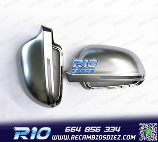 CARCASAS ESPEJOS AUDI A3 8P 08-10 ALUMINIO CROMO