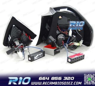 PILOTOS BMW E90 05-08 LED ROJO AHUMADO OSCURO
