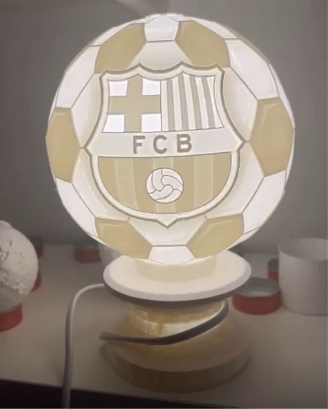 Lámpara Balón Fútbol Personalizada 