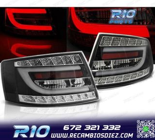 PILOTOS PARA AUDI A6 C6 04-08 SEDAN LED NEGROS 7PIN
