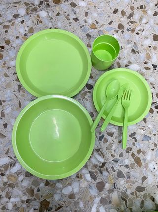 Juego de picnic platos y vasos