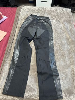 Pantalón Moto Cuero Negro